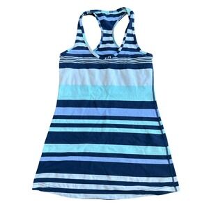 Lululemon Cool Racerback Tank Discover Stripe Indigo Aquamarine Athleisure Yoga